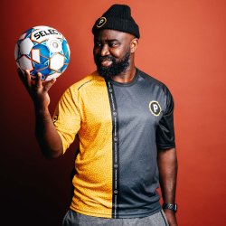 Pimpong spilletrje gul