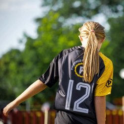 Pimpong spilletrje gul